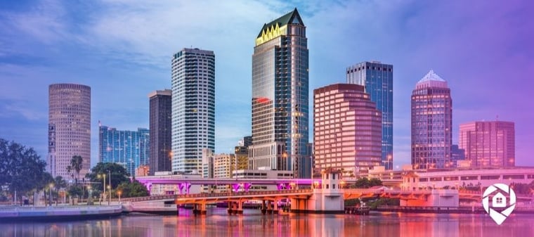 Skyline view of the housing market in Tampa, FL.