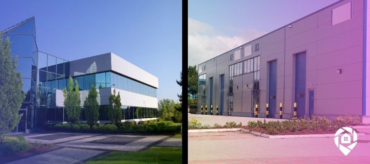 Side be side comparison of 2 commercial properties.