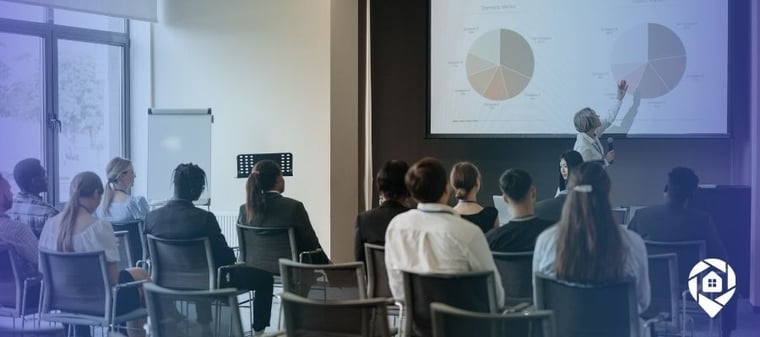 Real estate mentor presenting investment strategies.
