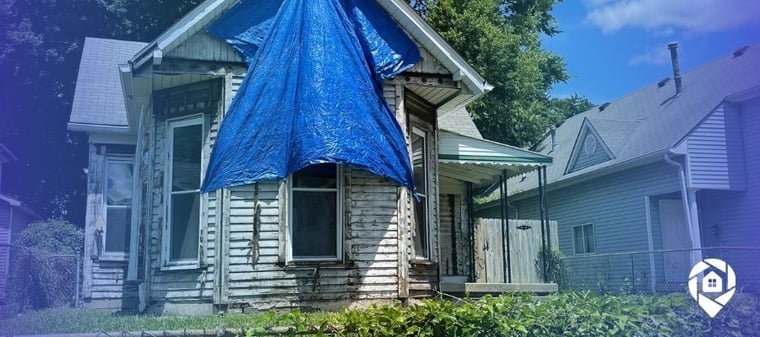 Distressed property targeted for real estate wholesaling and off-market investment deals.
