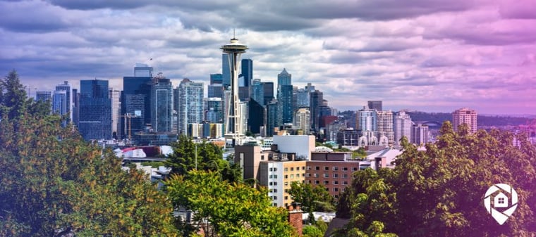 Washington State. Seattle skyline