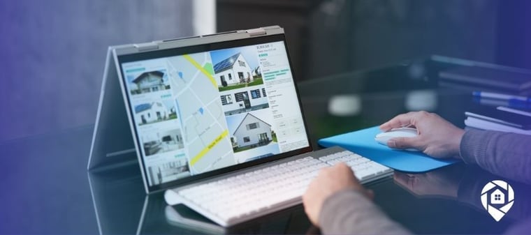 Investor researching wholesale real estate deals online.