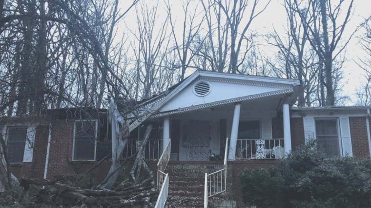 distressed house