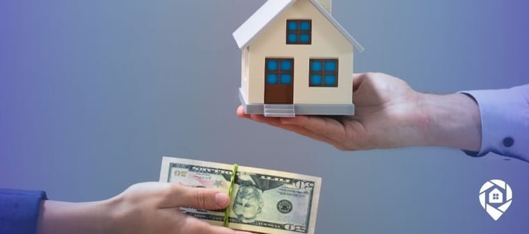 Exchanging cash for a wholesale real estate property deal.