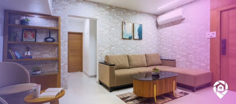 Interior of a rental adu